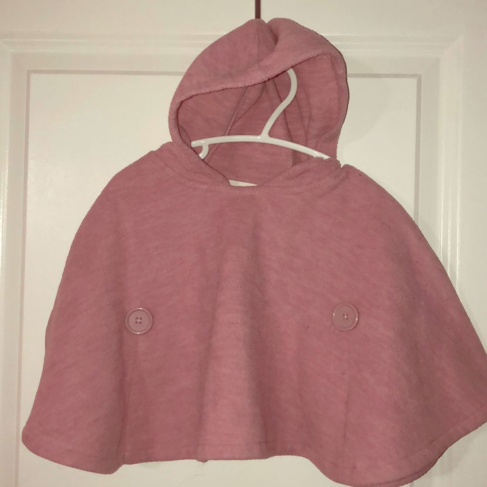 Adorable pink poncho